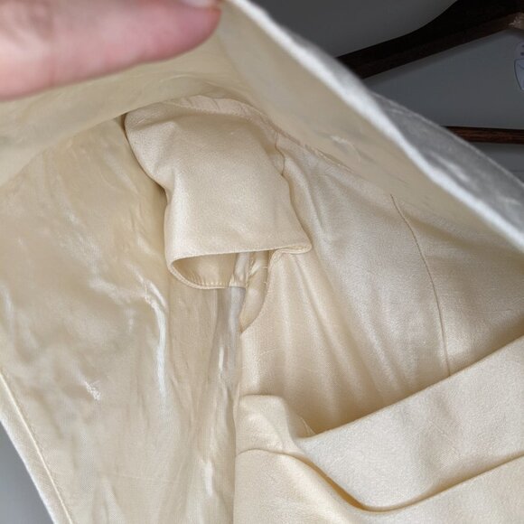 Watters Vintage Wedding Dress Off the Shoulder Timeless Sheath Gown Ivory Size 8 - Picture 8 of 11